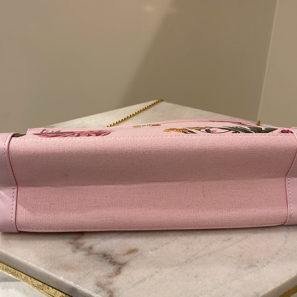 Carolina Herrera floral canvas cosmetics bag to crossbody - Picture 8 of 13